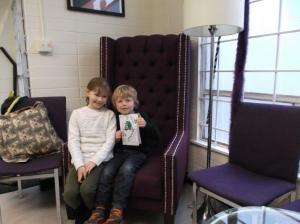 Kate and Jack got to sit in the birthday chair!
